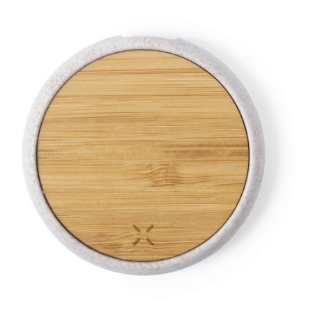 Chargeur Éco-responsable Sans Fil Personnalisé 10W - Fiore Matières : ABS Couleurs : naturel cadeau collaborateur premium