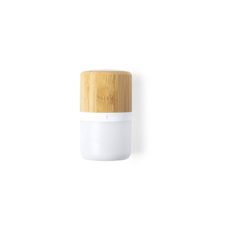 Haut-Parleur Bluetooth Éco-responsable et Personnalisé avec LED Pas Cher - Kevil Matières : bambou impression haute définition