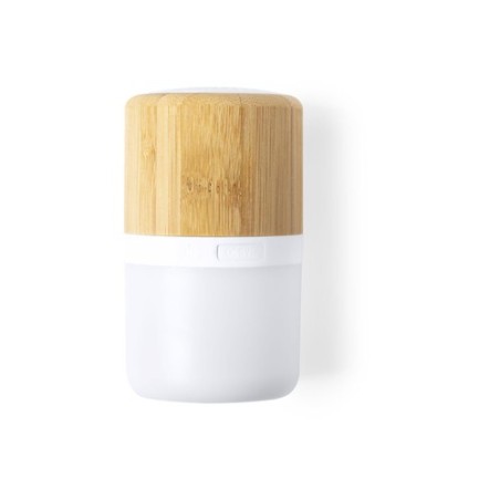 Haut-Parleur Bluetooth Éco-responsable et Personnalisé avec LED Pas Cher - Kevil Matières : bambou impression haute définition