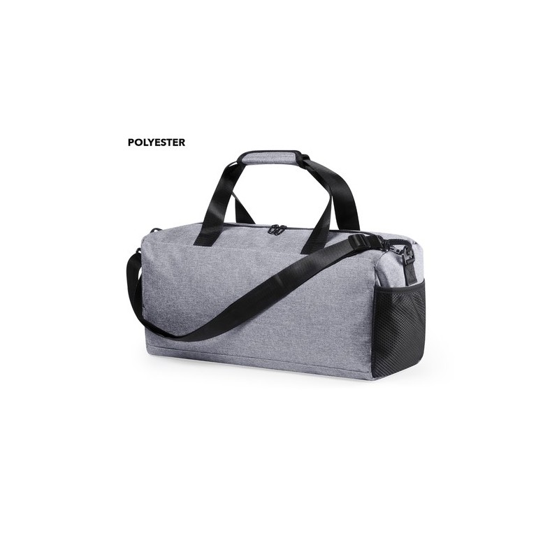 Sac de Sport et de Voyage Personnalisable Éco-responsable Lutux Matières : polyester Couleurs : gris personnalisable avec votre 