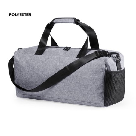 Sac de Sport et de Voyage Personnalisable Éco-responsable Lutux Matières : polyester Couleurs : gris personnalisable avec votre 