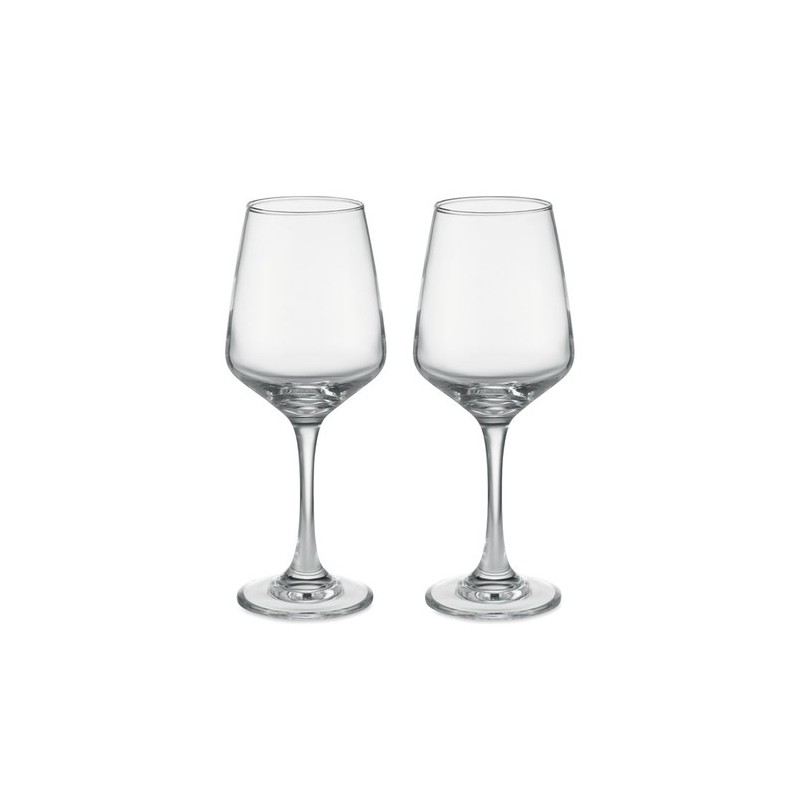 Ensemble de 2 verres à vin personnalisés CHEERS Matières : verre Couleurs : transparent