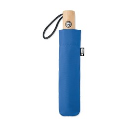 Parapluie pliable  190T en RPET de 23'' - LEEDS Matières : métal Couleurs : bleu royal cadeau client original