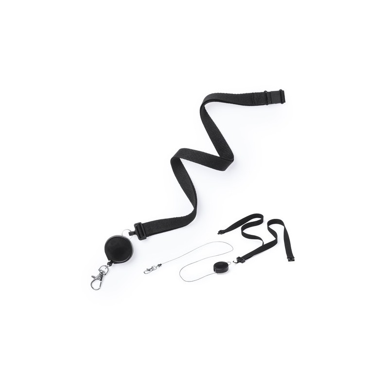 Lanyard Personnalisé Éco-responsable Idéal pour Événements et Séminaires Lemer Matières : polyester Couleurs : blanc goodies ent