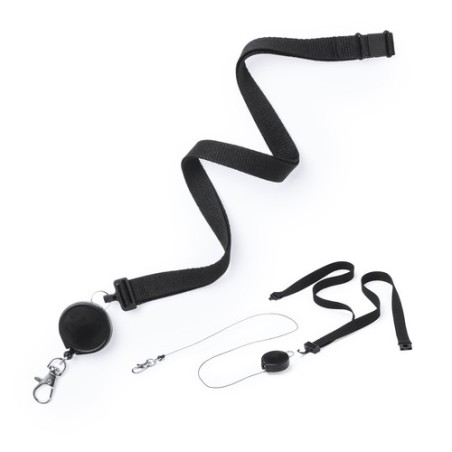 Lanyard Personnalisé Éco-responsable Idéal pour Événements et Séminaires Lemer Matières : polyester Couleurs : blanc goodies ent
