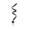 Lanyard Personnalisé Éco-responsable Idéal pour Événements et Séminaires Lemer Matières : polyester Couleurs : noir personnalisa