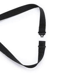 Lanyard Personnalisé Éco-responsable Idéal pour Événements et Séminaires Lemer Matières : polyester Couleurs : noir personnalisa