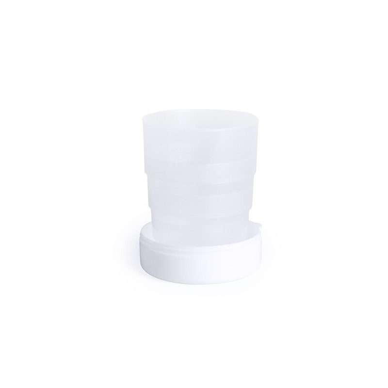 Verre Pliable Incassable et Pratique Personnalisé pas Cher - Berty Matières : polypropylène (PP) Couleurs : blanc cadeau entrepr