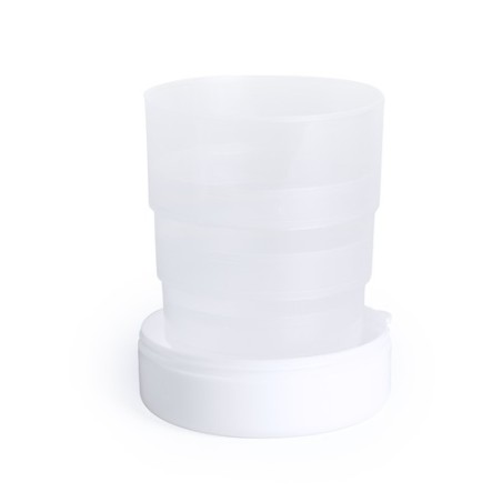 Verre Pliable Incassable et Pratique Personnalisé pas Cher - Berty Matières : polypropylène (PP) Couleurs : blanc cadeau entrepr