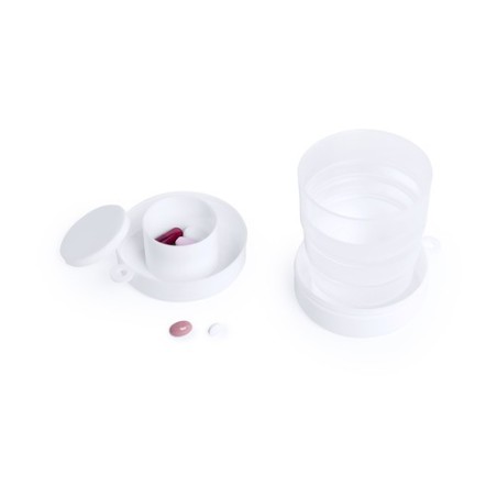 Verre Pliable Incassable et Pratique Personnalisé pas Cher - Berty Matières : polypropylène (PP) Couleurs : blanc objet promotio