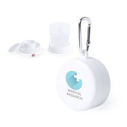 Verre Pliable Incassable et Pratique Personnalisé pas Cher - Berty Matières : polypropylène (PP) Couleurs : blanc cadeau collabo