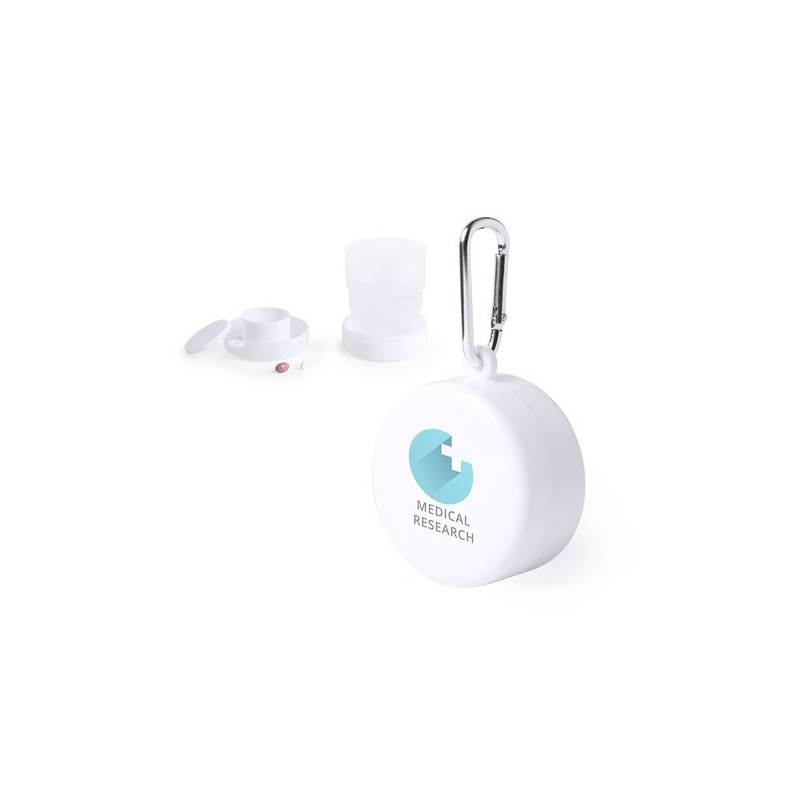 Verre Pliable Incassable et Pratique Personnalisé pas Cher - Berty Matières : polypropylène (PP) Couleurs : blanc cadeau collabo