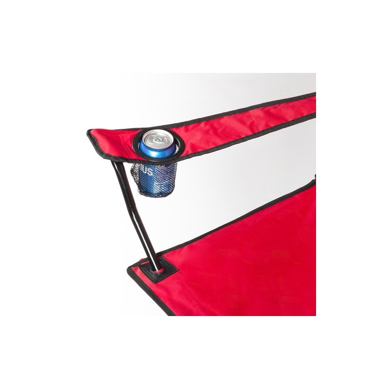 Chaise pliable de jardin personnalisée pas cher - Bonsix Matières : polyester Couleurs : rouge cadeau affaires élégant