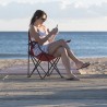 Chaise pliable de jardin personnalisée pas cher - Bonsix Matières : polyester Couleurs : noir personnalisable avec votre logo