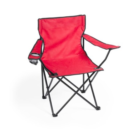 Chaise pliable de jardin personnalisée pas cher - Bonsix Matières : polyester Couleurs : noir marquage laser ultra précis