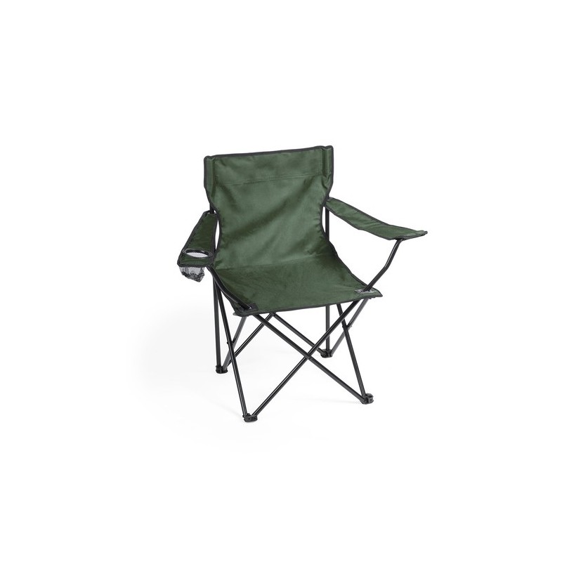 Chaise pliable de jardin personnalisée pas cher - Bonsix Matières : polyester Couleurs : noir goodies entreprise design