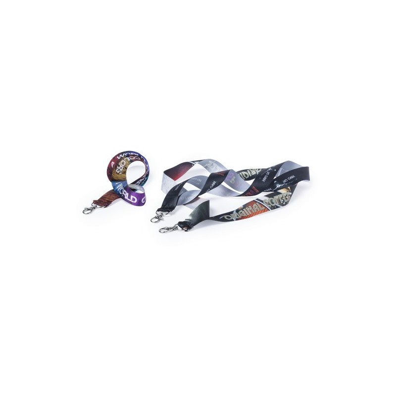 Lanyard Personnalisé à Sublimation Éco-responsable - Nopak Matières : polyester cadeau collaborateur premium