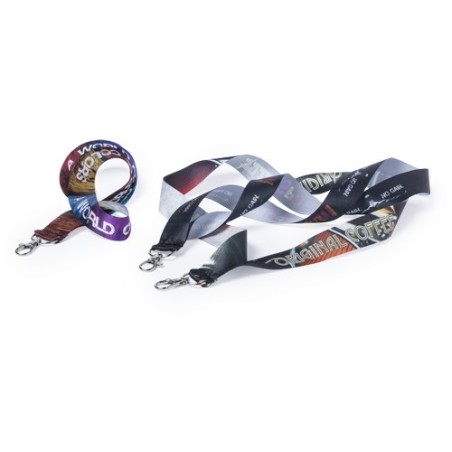 Lanyard Personnalisé à Sublimation Éco-responsable - Nopak Matières : polyester cadeau collaborateur premium