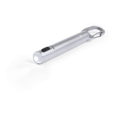 Stylo Multifonction Élégant Personnalisé à Prix Abordable - Lampe Krujer Couleurs : argenté goodies publicitaire événementiel