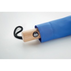 Parapluie pliable  190T en RPET de 23'' - LEEDS Matières : métal Couleurs : bleu royal objet promo petit budget