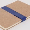 Bloc-notes pas cher personnalisé Cebex Matières : liège Couleurs : bleu marine personnalisation rapide en France