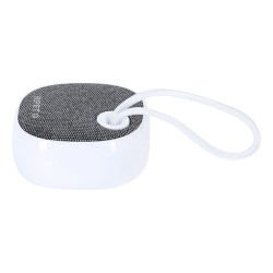 Haut-parleur personnalisé pas cher de Kompec RCS Matières : ABS recyclé Couleurs : blanc marquage laser ultra précis