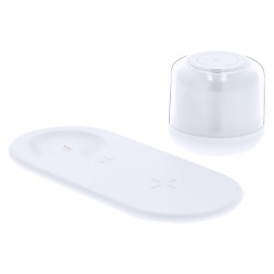 Lampe personnalisée chargeur pas cher Reginal Couleurs : blanc cadeau entreprise pas cher