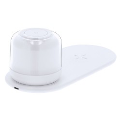 Lampe personnalisée chargeur pas cher Reginal Couleurs : blanc goodies publicitaire événementiel