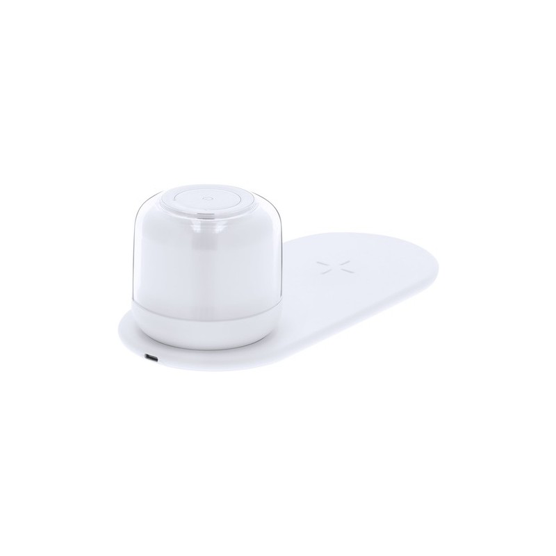 Lampe personnalisée chargeur pas cher Reginal Couleurs : blanc goodies publicitaire événementiel
