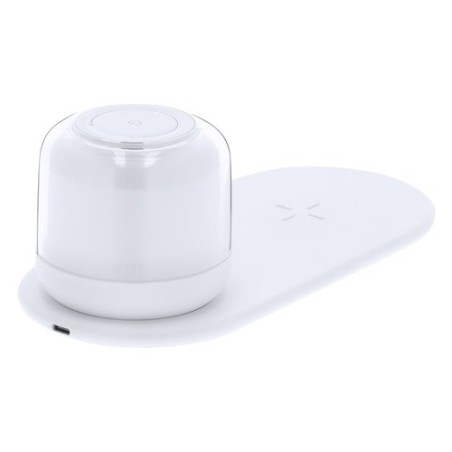 Lampe personnalisée chargeur pas cher Reginal Couleurs : blanc goodies publicitaire événementiel