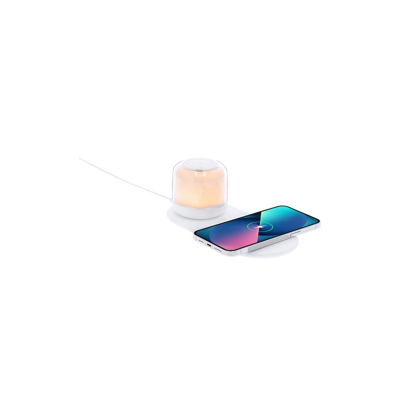 Lampe personnalisée chargeur pas cher Reginal Couleurs : blanc marquage laser ultra précis