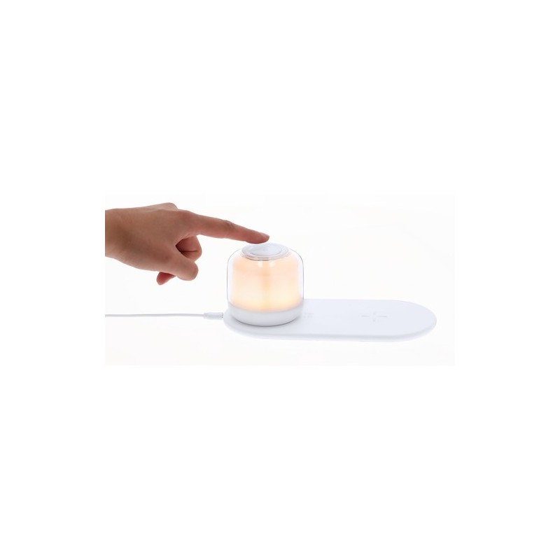 Lampe personnalisée chargeur pas cher Reginal Couleurs : blanc livraison express 24h 48h
