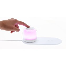 Lampe personnalisée chargeur pas cher Reginal Couleurs : blanc objet promotionnel éco-responsable