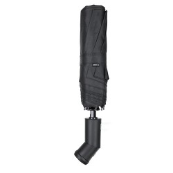 Parapluie personnalisé pas cher - Pulsak Matières : PET recyclé Couleurs : noir livraison express 24h 48h