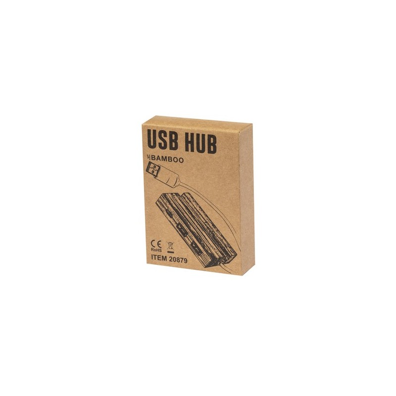 HUB USB Éco-responsable Personnalisé pas cher - Cirzo Matières : bambou impression haute définition