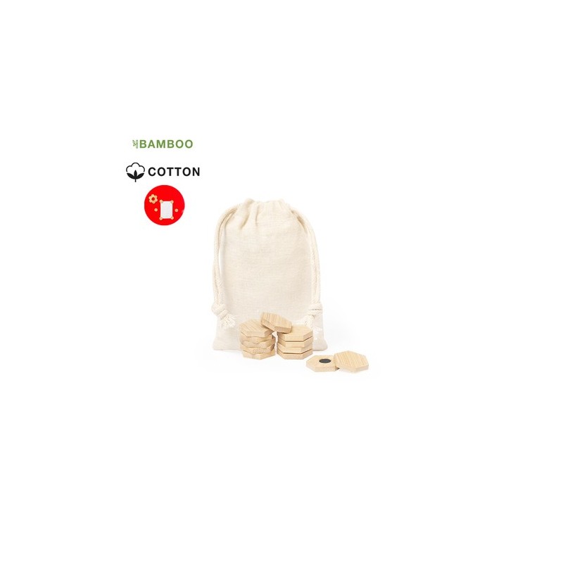 Set d'Aimants Éco-responsables Personnalisés en Bambou Lirix Matières : bambou