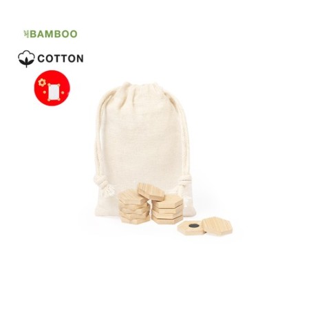 Set d'Aimants Éco-responsables Personnalisés en Bambou Lirix Matières : bambou