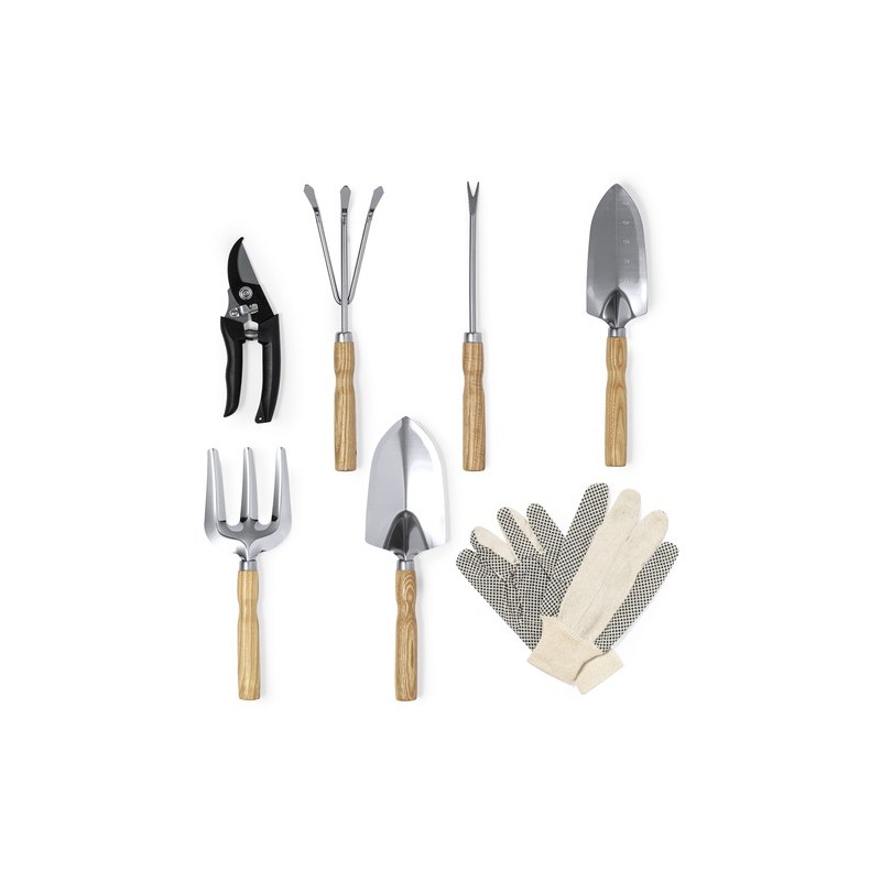 Ensemble de Jardinage Personnalisé avec 8 Accessoires Essentiels - Kuruma Matières : bois impression haute définition