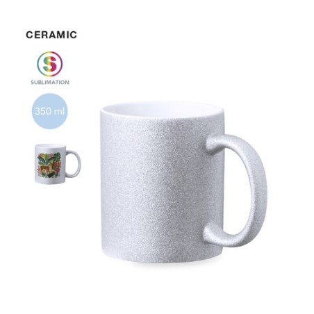 Tasse Sublimable Personnalisée 300ml Robleda Matières : céramique Couleurs : argenté personnalisable avec votre logo