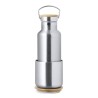 Set de Mugs et Bouteilles Isothermes Pratiques Personnalisés Debris pas cher Matières : bambou Couleurs : argenté