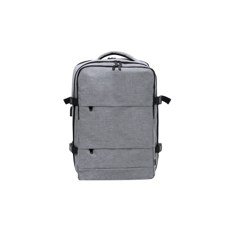 Sac à Dos Personnalisé Confortable et Durable - Myriax Matières : PET recyclé Couleurs : noir marquage laser ultra précis