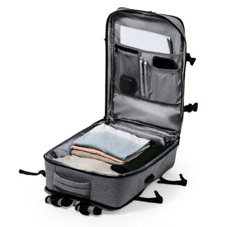 Sac à Dos Personnalisé Confortable et Durable - Myriax Matières : PET recyclé Couleurs : noir personnalisation rapide en France