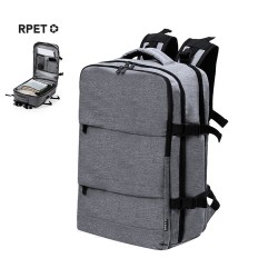Sac à Dos Personnalisé Confortable et Durable - Myriax Matières : PET recyclé Couleurs : gris cadeau entreprise pas cher