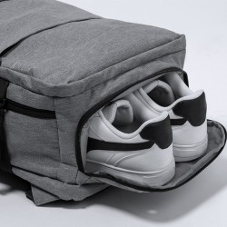 Sac à Dos Personnalisé Confortable et Durable - Myriax Matières : PET recyclé Couleurs : gris accessoire événementiel unique