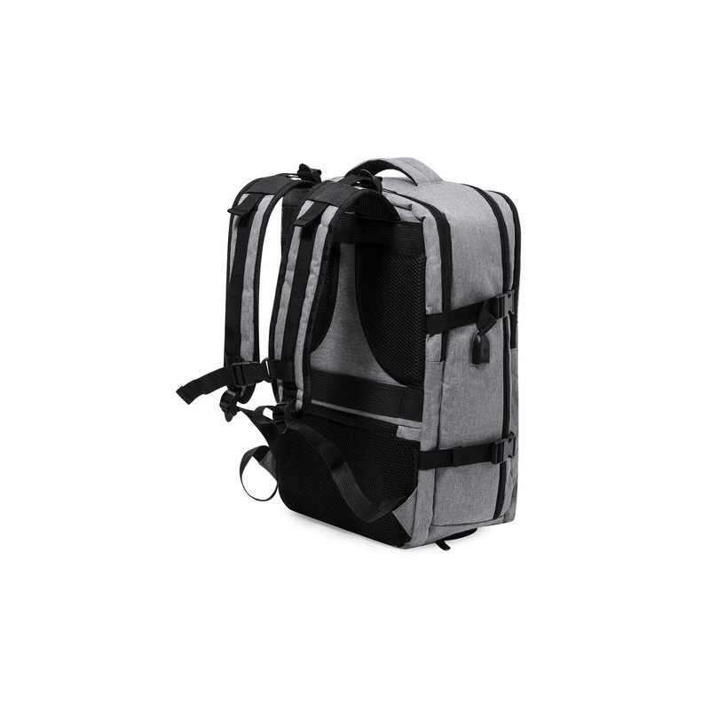 Sac à Dos Personnalisé Confortable et Durable - Myriax Matières : PET recyclé Couleurs : gris cadeau affaires élégant