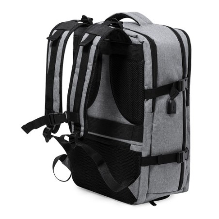 Sac à Dos Personnalisé Confortable et Durable - Myriax Matières : PET recyclé Couleurs : gris cadeau affaires élégant