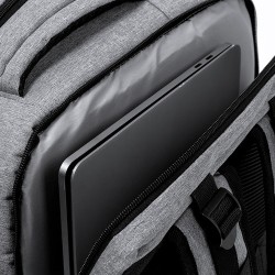 Sac à Dos Personnalisé Confortable et Durable - Myriax Matières : PET recyclé Couleurs : gris personnalisable avec votre logo