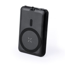 Power Bank Éco-responsable Personnalisée 5000 mAh pas cher Haryin Couleurs : noir cadeau entreprise pas cher