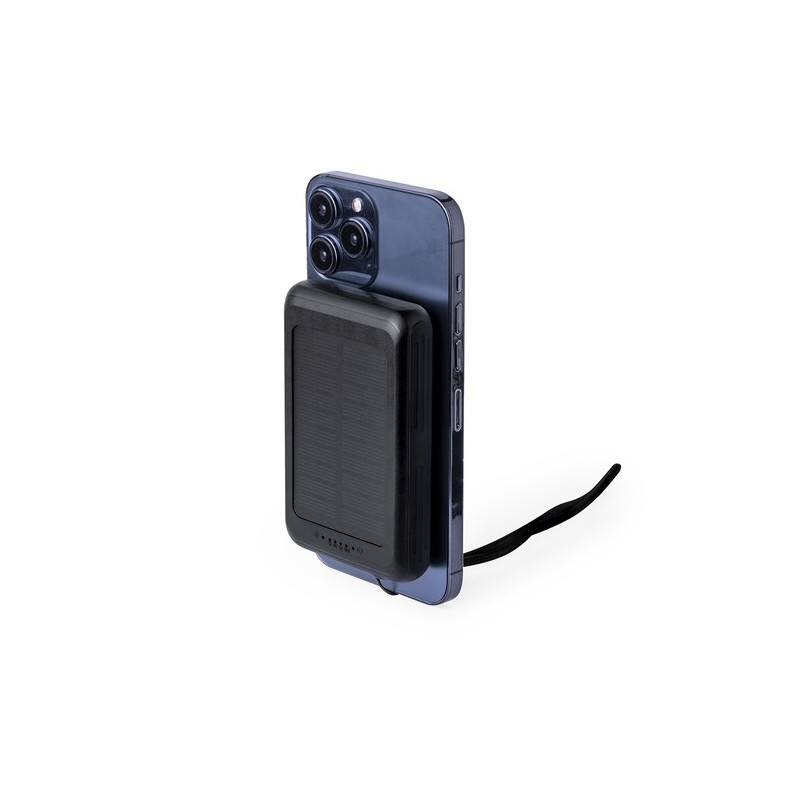 Power Bank Éco-responsable Personnalisée 5000 mAh pas cher Haryin Couleurs : noir goodies publicitaire événementiel