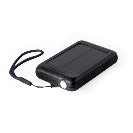 Power Bank Éco-responsable Personnalisée 5000 mAh pas cher Haryin Couleurs : noir marquage laser ultra précis